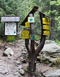 Tatras Mountain Trail Signs