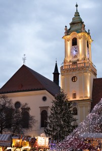 Christmas at the Old Town Square: Bratislava, SLovakia