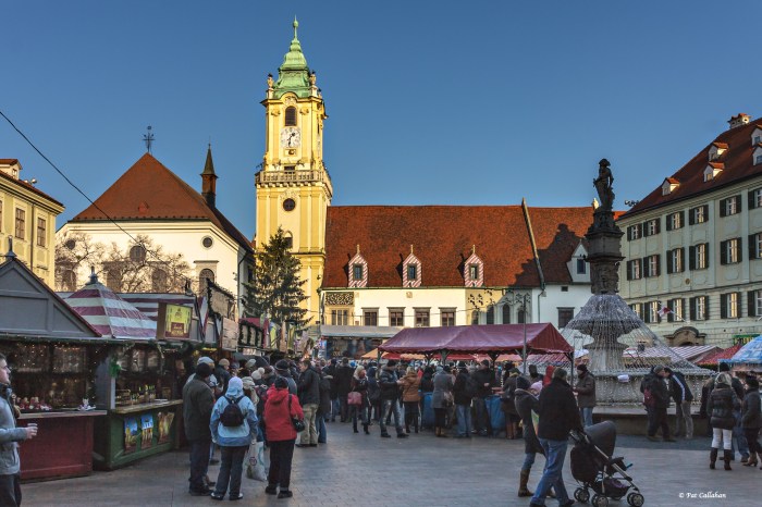 The Christmas Market in the Old Town Square - Bratislava