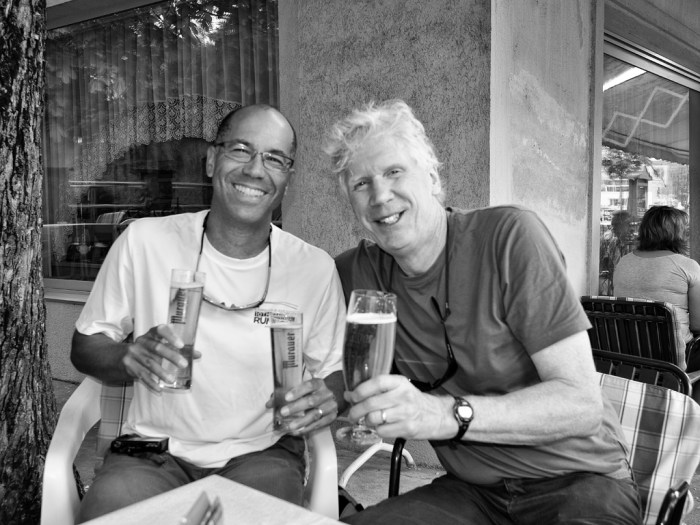 Pat and Syd - biking and beer