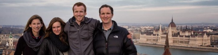 Emily, Taylor, Ryan and Mike - Christmas in Budapest 2013