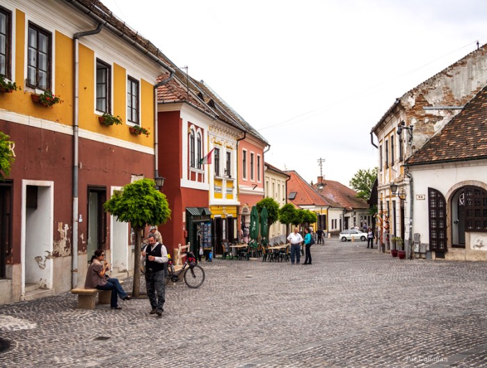 The beautiful colorful streets of Szentendre hungary