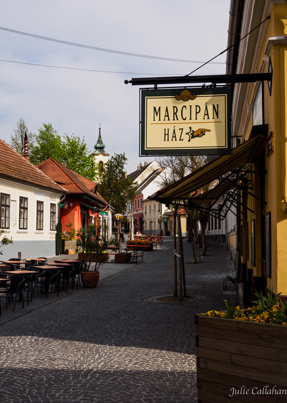 Szentendre Hungary pedestrian area before the crowds