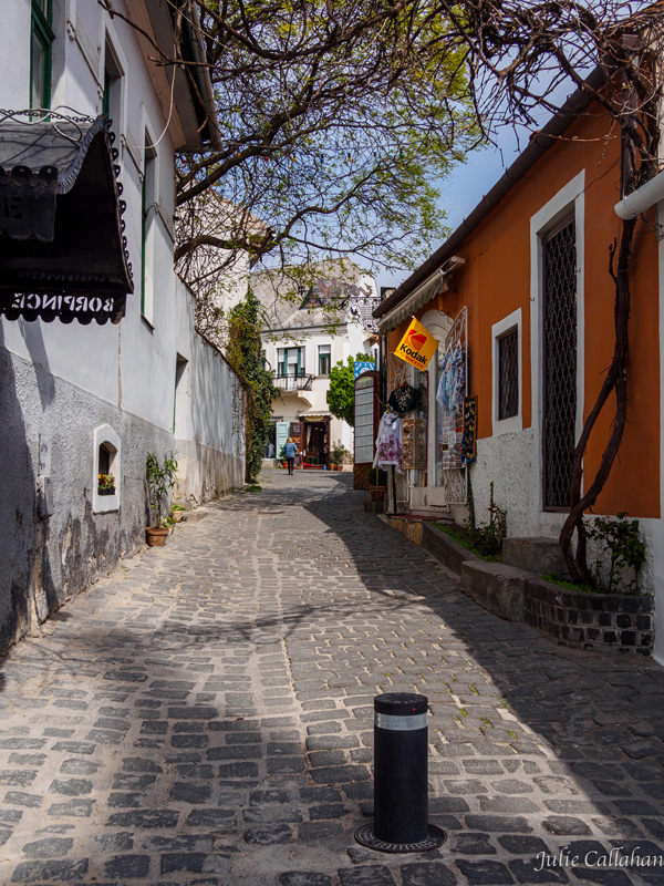 a road with no crowds in Szentendre, Hungary