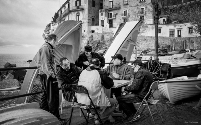 Playing cards on the Amalfi coast