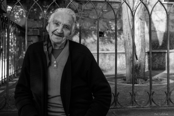 photograph of an old woman from Montepertuso Italy