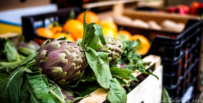 artichokes on the Amalfi coast of Italy