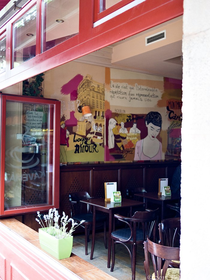 A Budapest Hungary neighborhood coffee house