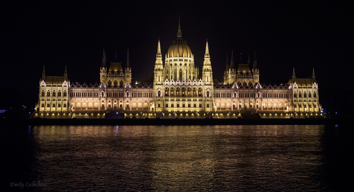 Parliament as seen from across the Danube