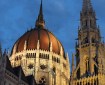 Dome of Budapest Parliament Hungary