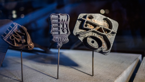 Wine casks brands from the Tokaj Museum Tokaj Hungarye