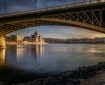 Budapest Hungary Parliament as seen from Margit Island