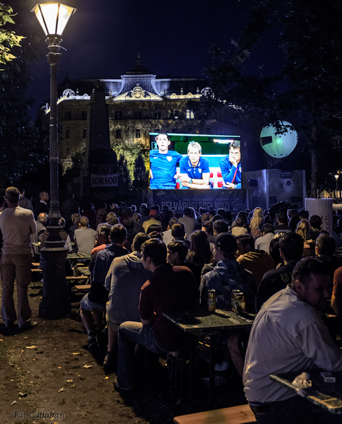 Televisionsi n Budapest Hungary streaming the World Cup.