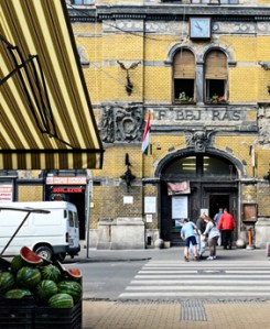 hunyadi ter market in Budapest Hungary