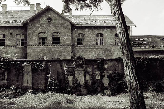 Broken windows of Budapest Josefvaros train station Hungary