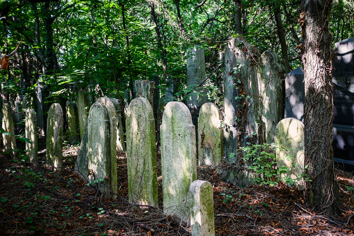 worn headstones Jewish Cemetery Budapest