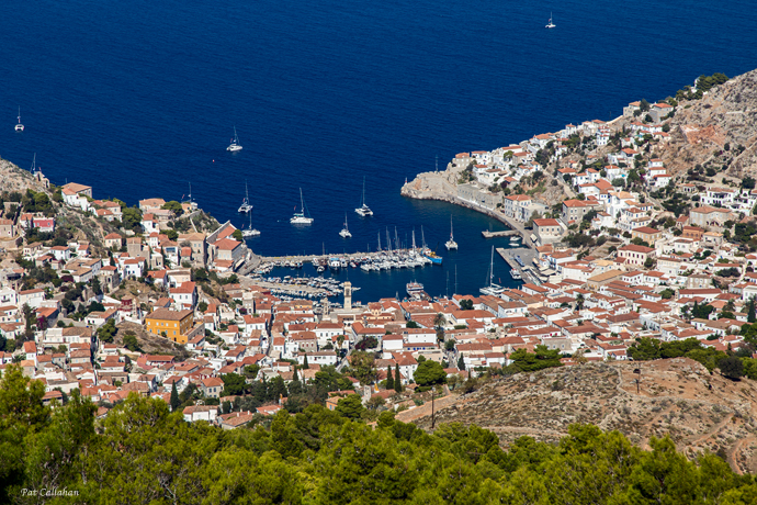 View hiking to Elias Monastery Hydra
