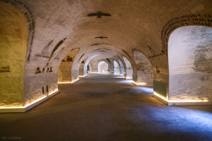 corridors inside Fort Monostor Komarom Hungarym 