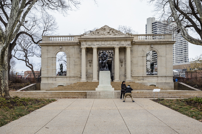 Entrance to the Rodin Gardens in Philly