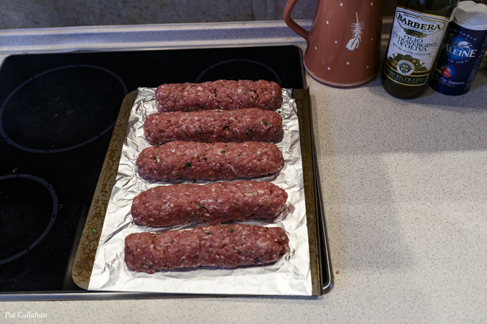 add spices and shape like this...