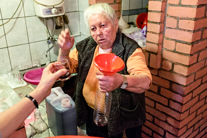 The only time she was not laughing