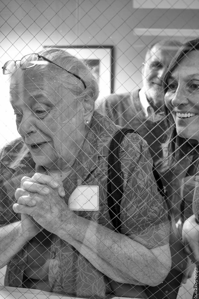 grandmother sees her first grandchild for the first time