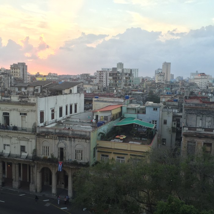 view from our hotel room